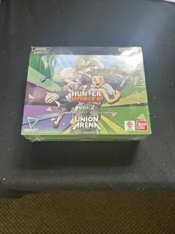BANDAI UEX04BT Union Arena Hunter X Hunter Volume 2 Booster Box, Sealed, Worn - Image 1