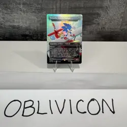 IN HAND - Tornado Sonic's Biplane ✨FOIL✨ Secret Lair x Sonic - NM Magic MTG - Image 1