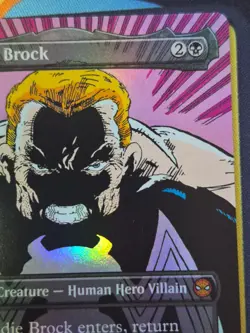 Eddie Brock / Venom, Lethal Protector M 0233 Borderless Foil Spider-Man MTG - Image 5