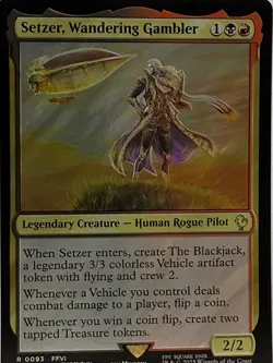 Setzer, Wandering Gambler Surge Foil R Commander: FINAL FANTASY 93 NM - Image 1