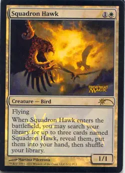 Squadron hawk - Promo - FOIL - DCI - FNM - MTG -ENG - MINT NUOVO - Image 1