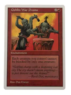 MTG Goblin War Drums 5th Edition Near Mint Regular Vintage Old School Magic - Image 1