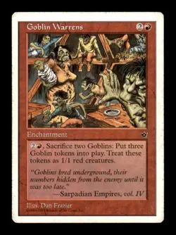 MTG Goblin Warrens Anthologies Heavy Play MP Regular Vintage Old School Magic - Image 1