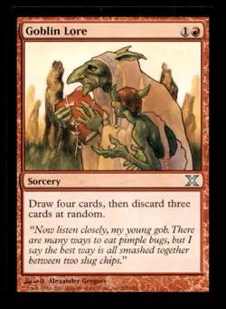 MTG Goblin Lore LP Light Play Tenth Edition [1413] - Image 1