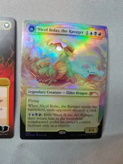 MTG Nicol Bolas The Ravager Secret Lair Foil & Non Foil Thick Stock 2 Cards NM + - Image 2