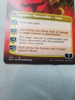 MTG Nicol Bolas The Ravager Secret Lair Foil & Non Foil Thick Stock 2 Cards NM + - Image 4