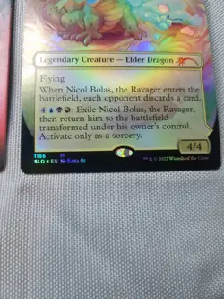 MTG Nicol Bolas The Ravager Secret Lair Foil & Non Foil Thick Stock 2 Cards NM + - Image 5