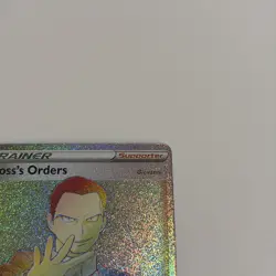 Pokemon TCG Boss's Orders Full Art Rainbow Holo Trainer Rebel Clash #200/192 - Image 4