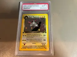 Dark Magneton *PSA 9* 2000 Pokemon Rocket 1st Edition Holo #11 MINT - Image 1