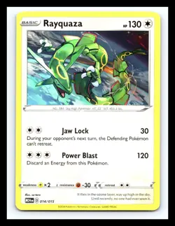 💥 RAYQUAZA 014/015 McDonald's Promos 2024 Regular Pokemon Card Non Holo - Image 1