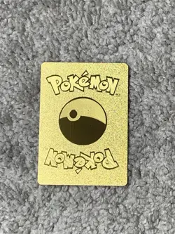 Christmas Pokemon V HP2512 Merry Christmas! Gold Foil Fan Art Collector Card NM! - Image 2