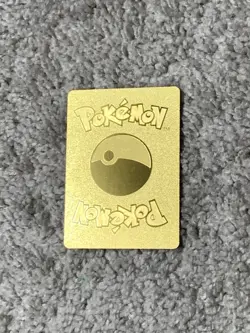 Christmas Pokemon V HP2512 Merry Christmas! Gold Foil Fan Art Collector Card NM! - Image 3