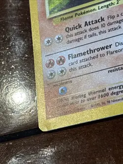 Pokemon Jungle Flareon 3/64 Holo Rare MP - Image 4