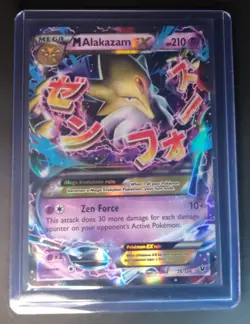 2016 Pokemon XY Fates Collide Mega Alakazam EX #26/124 Holo - Image 1