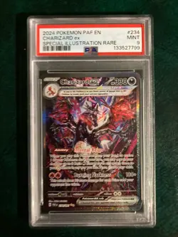 PSA 9 Charizard ex 234/091 SV Paldean Fates Pokemon - Image 1