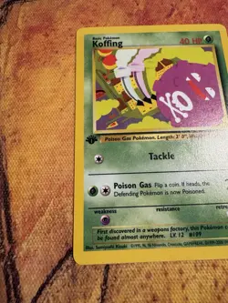 1st Edition Koffing | Team Rocket 58/82 | Vintage WOTC Pokemon - Image 3