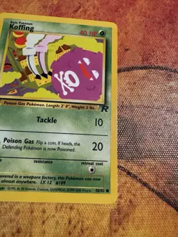1st Edition Koffing | Team Rocket 58/82 | Vintage WOTC Pokemon - Image 4