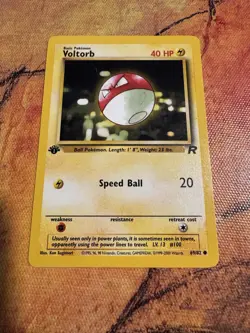 1st Edition Voltorb 69/82 | WOTC Gen 1 Pokemon Card | Vintage Team Rocket - Image 1