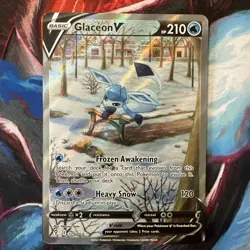 Pokemon TCG Glaceon V Alt Full Art 175/203 SWSH07: Evolving Skies - Image 1
