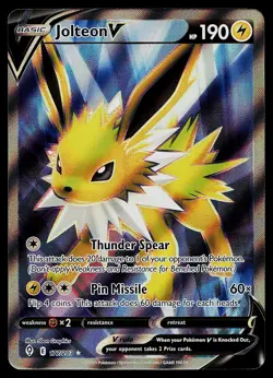 Pokemon Card - Jolteon V Evolving Skies 177/203 Ultra Rare - Image 1