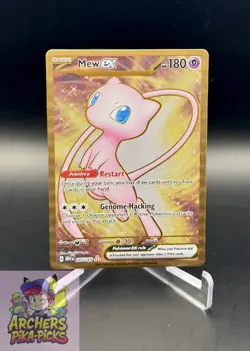 MEW EX-205/165-NM-METAL CARD-UPC EXCLUSIVE-POKEMON-151-SHIPPING INCLUDED! - Image 1