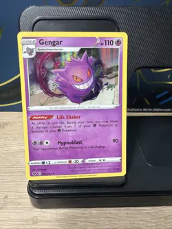 Gengar 85/202 - Sword & Shield Holo Rare Pokemon TCG Card Near Mint NM - Image 1