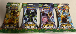 Pokemon XY Fates Collide Sleeved Booster Pack Art Bundle (Set of 4 art work) - Image 1