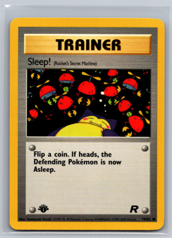 Pokemon Card - Team Rocket 79/82 - SLEEP! 1st Edition** - NM - Image 1