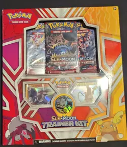 Pokemon Sun & Moon Trainer Kit Crimson Invasion 2-30 Packs + 3-10 Packs - Image 1