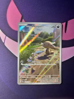 Pokemon TCG - Paldean Wooper 102/094 IR - Phantasmal Flames - NM+ Full Art 🔥 - Image 1
