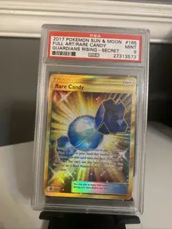 2017 Pokemon Sun & Moon Guardians Rising Rare Candy Secret Rare PSA 9 - Image 1