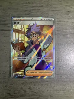 Pokemon TCG Jacq Full Art Trainer Scarlet & Violet Holo Ultra Rare Card 236/198 - Image 1