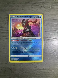 Pokemon TCG Radiant Greninja Astral Radiance Holo Card 046/189 - Image 1