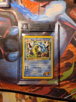 Misty's Gyarados 1st Edition Gym Challenge #013 (2000) Holo BECKETT 8 Pokemon NM - Image 1