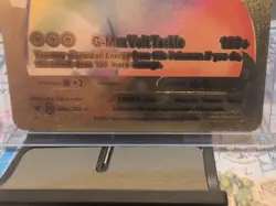 Pikachu VMAX 044/185 Rainbow Rare Gold Foil Collectible Pokemon Card FAN ART - Image 2