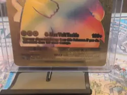 Pikachu VMAX 044/185 Rainbow Rare Gold Foil Collectible Pokemon Card FAN ART - Image 3