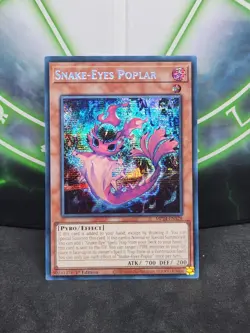 Yugioh Snake-Eyes Poplar MP24-EN128 Prismatic Secret Rare 1st Edition NM - Image 1