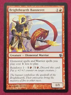 Magic The Gathering MORNINGTIDE BRIGHTHEARTH BANNERET red card MTG - Image 1