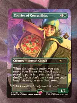 Courier Of Comestibles - NM Bordlerless Promo Rare (0004) - TMNT - MTG - Image 1