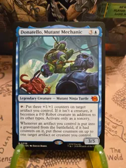 MTG Donatello, Mutant Mechanic Teenage Mutant Ninja Turtles Regular Mythic NM - Image 1