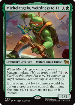 Michelangelo, Weirdness to 11 (REGULAR) x1 - MTG TMT #121 - Image 1