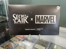 Magic: The Gathering Secret Lair Marvel Captain America Rainbow Foil Edition Box - Image 1