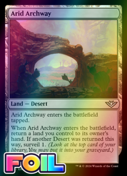 x1 Arid Archway OTJ MTG 252 FOIL UNCOMMON M/NM 1x - Image 1