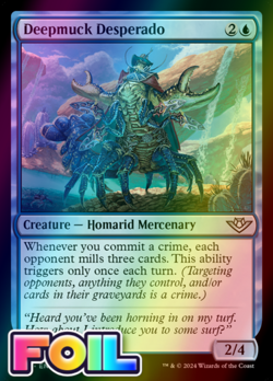 x1 Deepmuck Desperado OTJ MTG 42 FOIL UNCOMMON M/NM 1x - Image 1