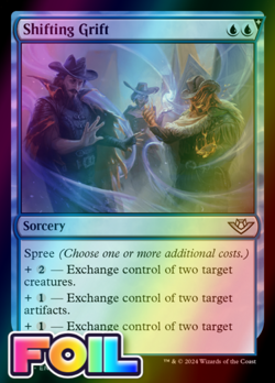 x1 Shifting Grift OTJ MTG 66 FOIL UNCOMMON M/NM 1x - Image 1