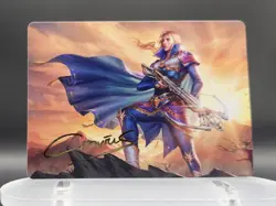 GOLD SIGNATURE Edgar, Master Machinist 27/53 Final Fantasy Art Series MTG - Image 1