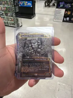 Raphael Ninja Destroyer, Magic the Gathering, Gold Foil Signature Collector - Image 1