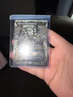 Raphael Ninja Destroyer, Magic the Gathering, Gold Foil Signature Collector - Image 2