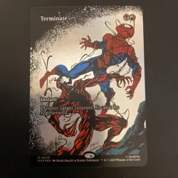 Terminate 0040 Borderless Spider Man MTG Magic The Gathering Card NM - Image 1