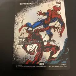 Terminate 0040 Borderless Spider Man MTG Magic The Gathering Card NM - Image 2